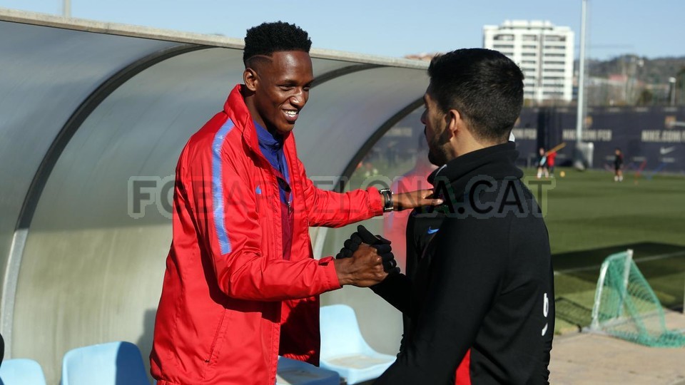 Yerry Mina y Luis Suárez, Copa del Rey