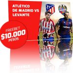 Freebet Atlético de Madrid vs Levante