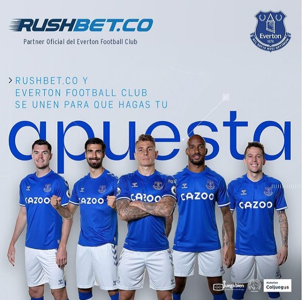 Rushbet patrocinador oficial del Everton