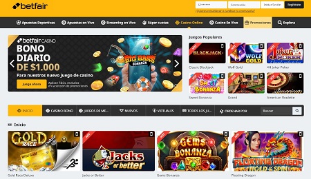 Juegos en Betfair Casino Juegos