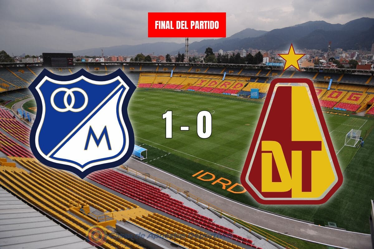 Millonarios vs Deportes Tolima – Un gol decisivo