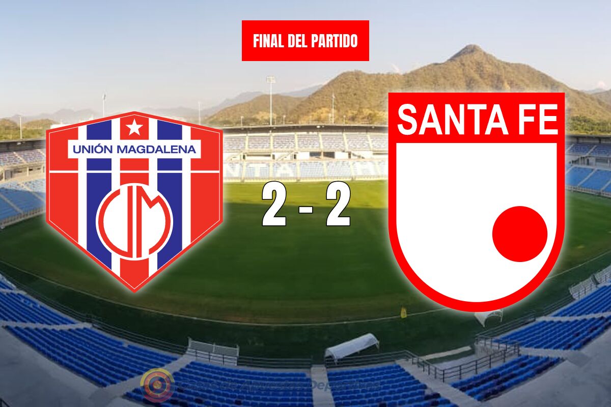 Unión Magdalena vs Santa Fe – Un emocionante empate en el Estadio Sierra Nevada