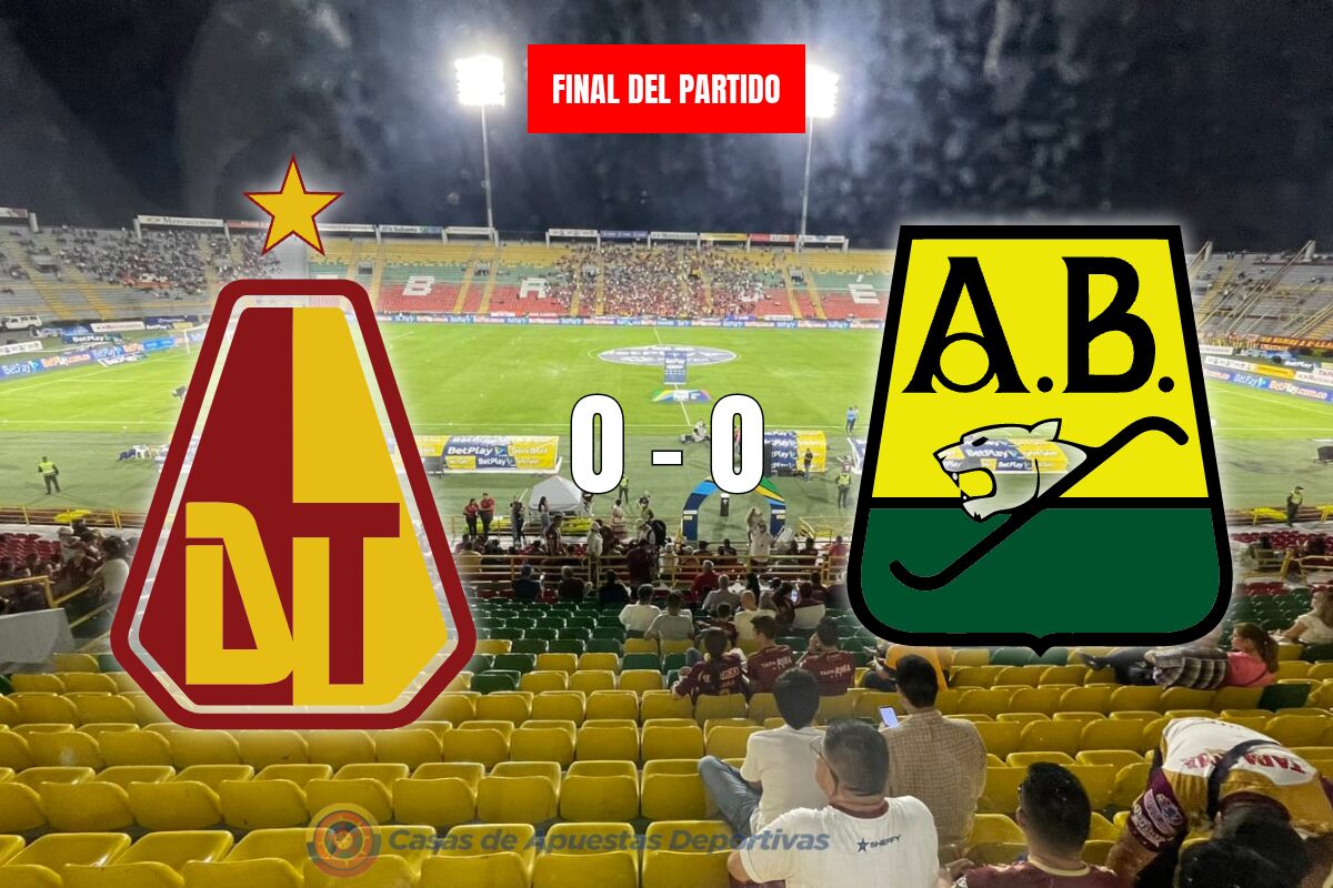 Deportes Tolima vs Bucaramanga – Empate sin goles pero repleto de acción