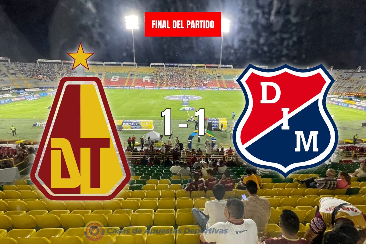 Deportes Tolima vs Independiente Medellin – Reparto de puntos en un buen duelo