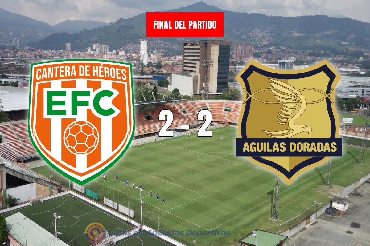 Envigado 2-2 Águilas Doradas: Empate agridulce para el último de la tabla