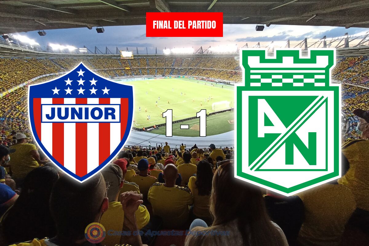 Junior vs Atletico Nacional – Empate emocionante con tarjetas rojas