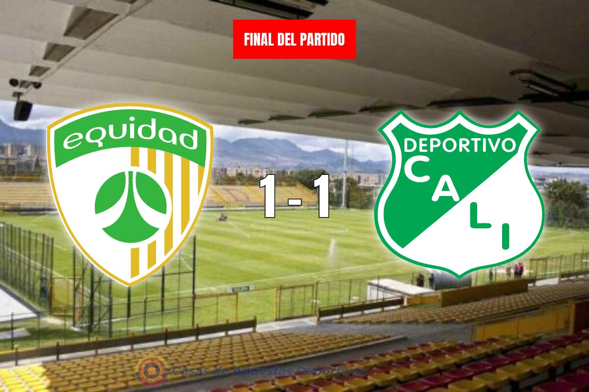 La Equidad vs Deportivo Cali – Empate emocionante en el Estadio Metropolitano de Techo