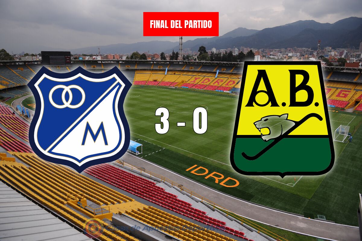 Millonarios 3-0 Bucaramanga – Victoria contundente para ‘los embajadores’