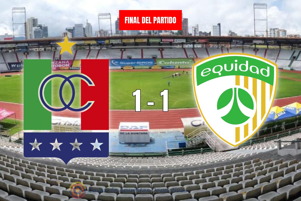 Once Caldas 1-1 La Equidad – Autogol salva a los locales