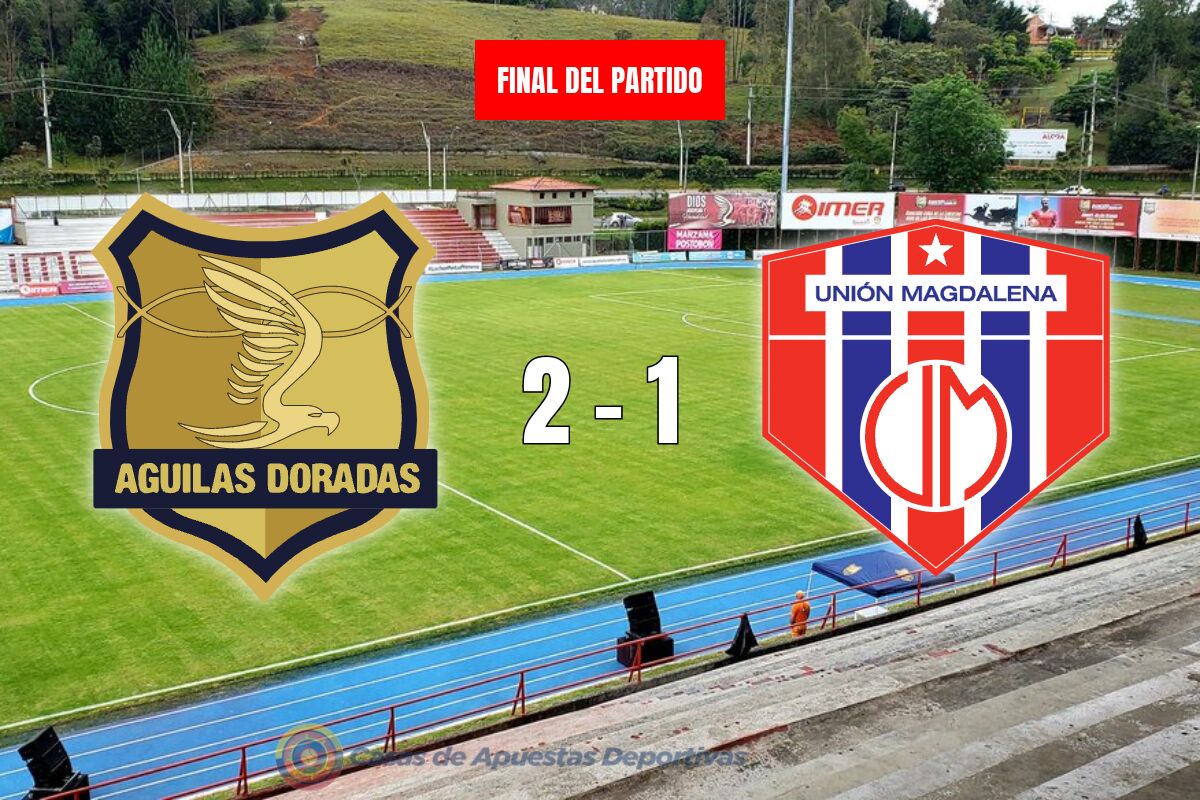 Águilas Doradas 2-1 Unión Magdalena – Una victoria para volar hasta a la cima