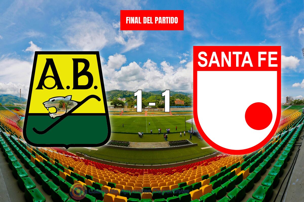 Bucaramanga y Santa Fe reflejan equidad en la cancha