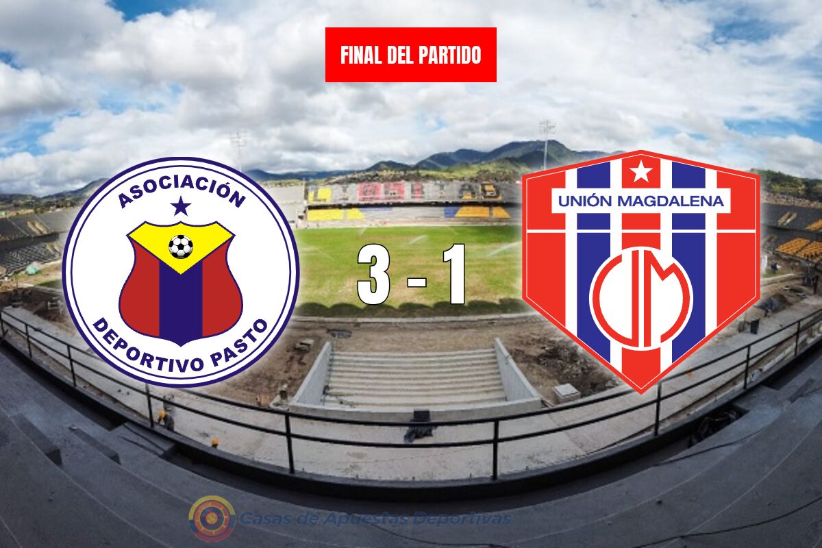 Deportivo Pasto 3-1 Unión Magdalena – ‘Los volcánicos’ se aferran al último cupo de las semifinales