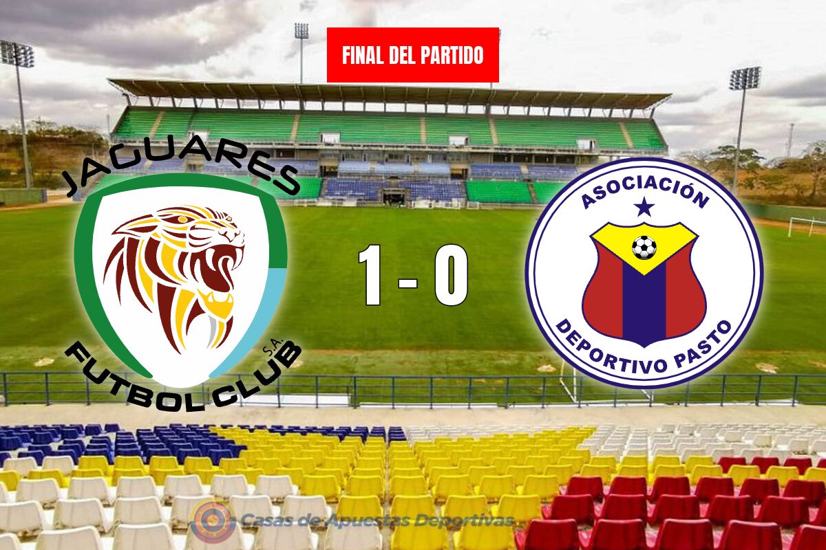 Jaguares vs Deportivo Pasto – Un gol, roja y victoria inesperada