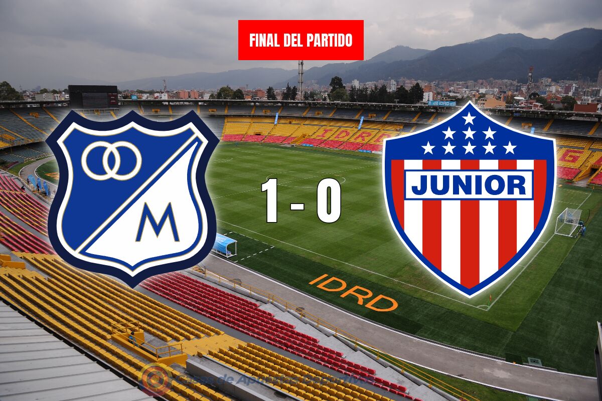 Millonarios vs Junior – Victoria en solitario