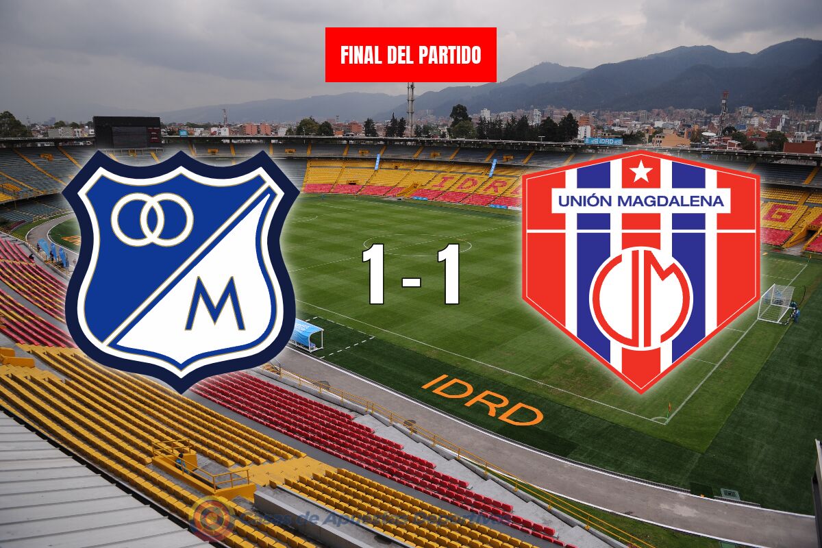 Millonarios vs Union Magdalena – Estancados en el empate