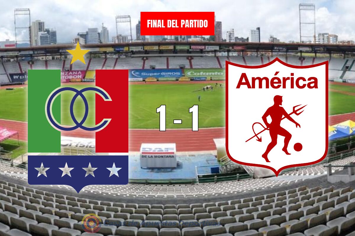 Once Caldas vs América de Cali – Empate en el Palogrande