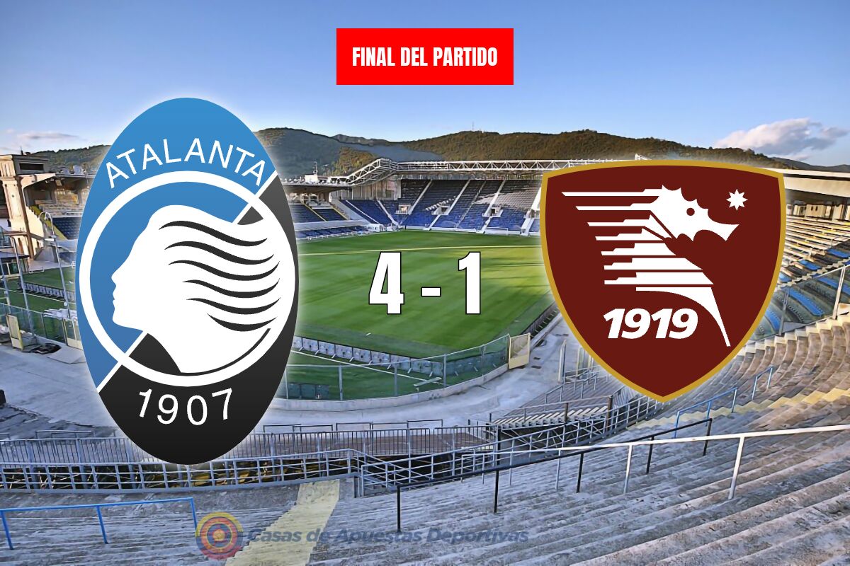 Atalanta vs Salernitana: memorable triunfo para Atalanta con un 4 a 1