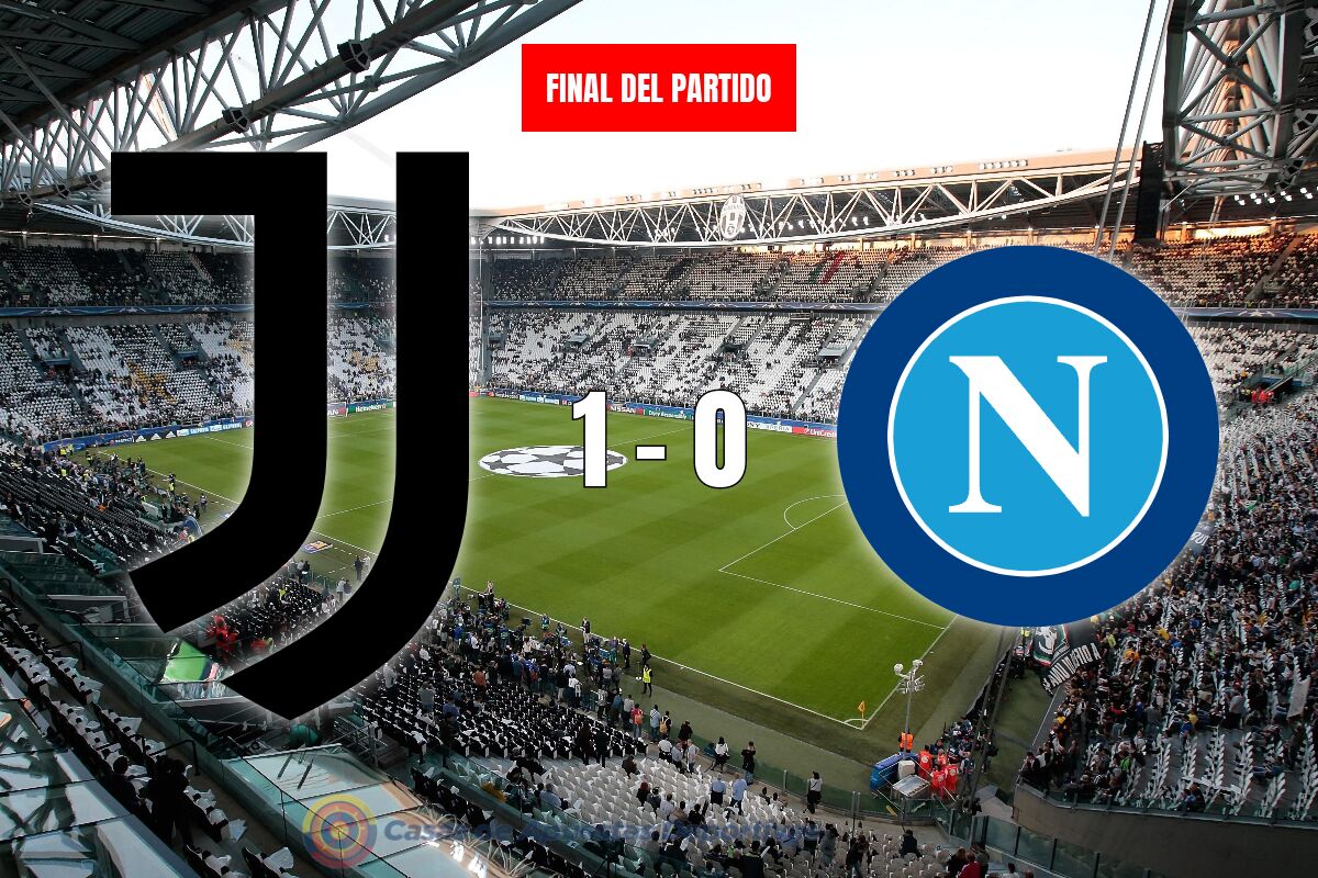 Juventus vence 1-0 al Napoli y sigue al acecho del líder Inter