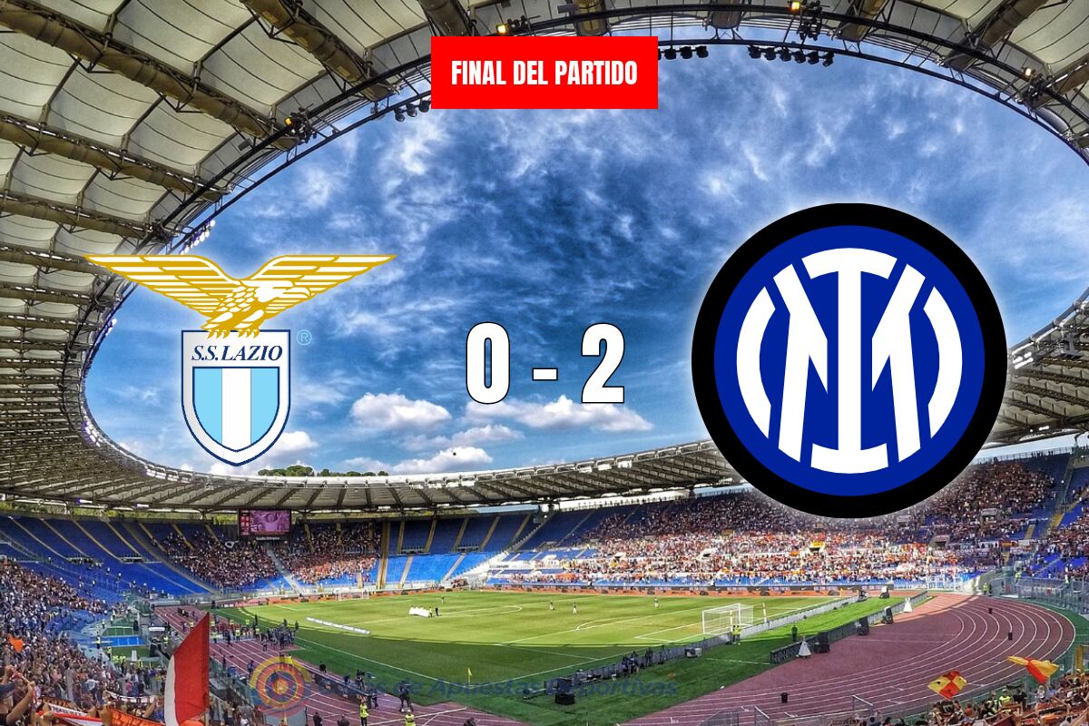 Inter derrota 0-2 a la Lazio y mantiene ritmo de campeón en la Serie A