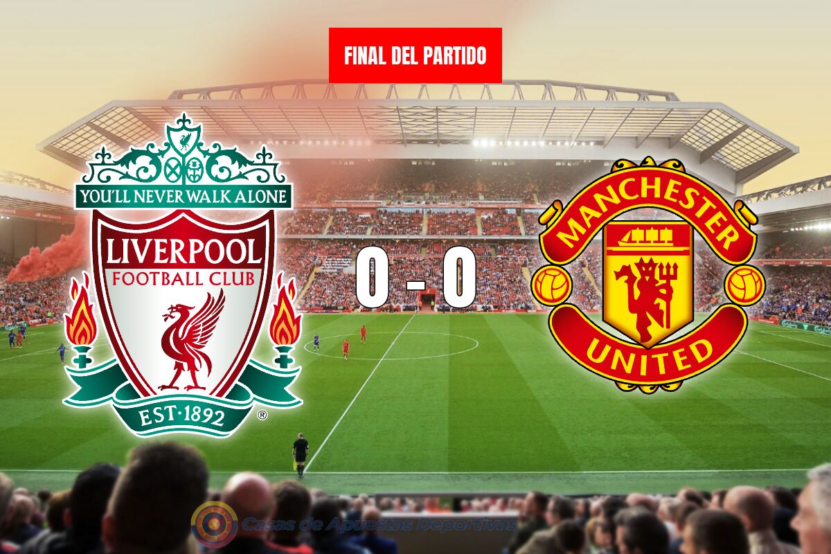 Liverpool vs Manchester United: Duelo de gigantes termina en empate sin goles