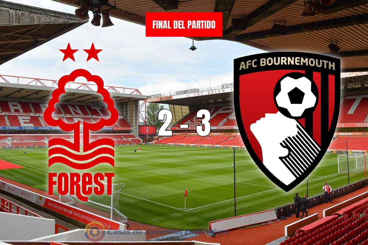 Nottingham Forest vs Bournemouth: Un triplete de Solanke sella la victoria