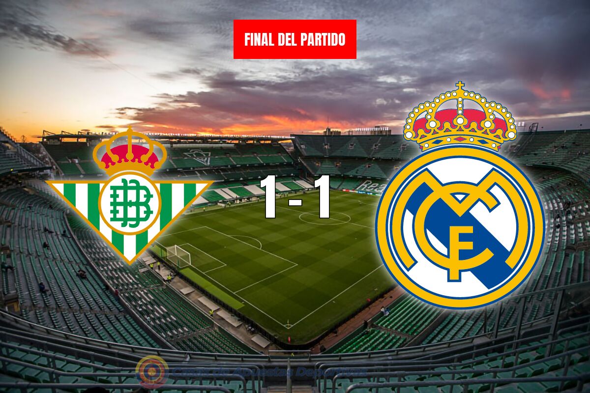 Real Betis vs Real Madrid – Empate en la batalla por La Liga