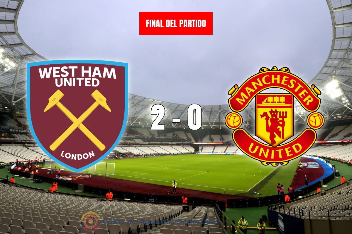 West Ham amarga la Navidad del Manchester United al vencerlos 2-0