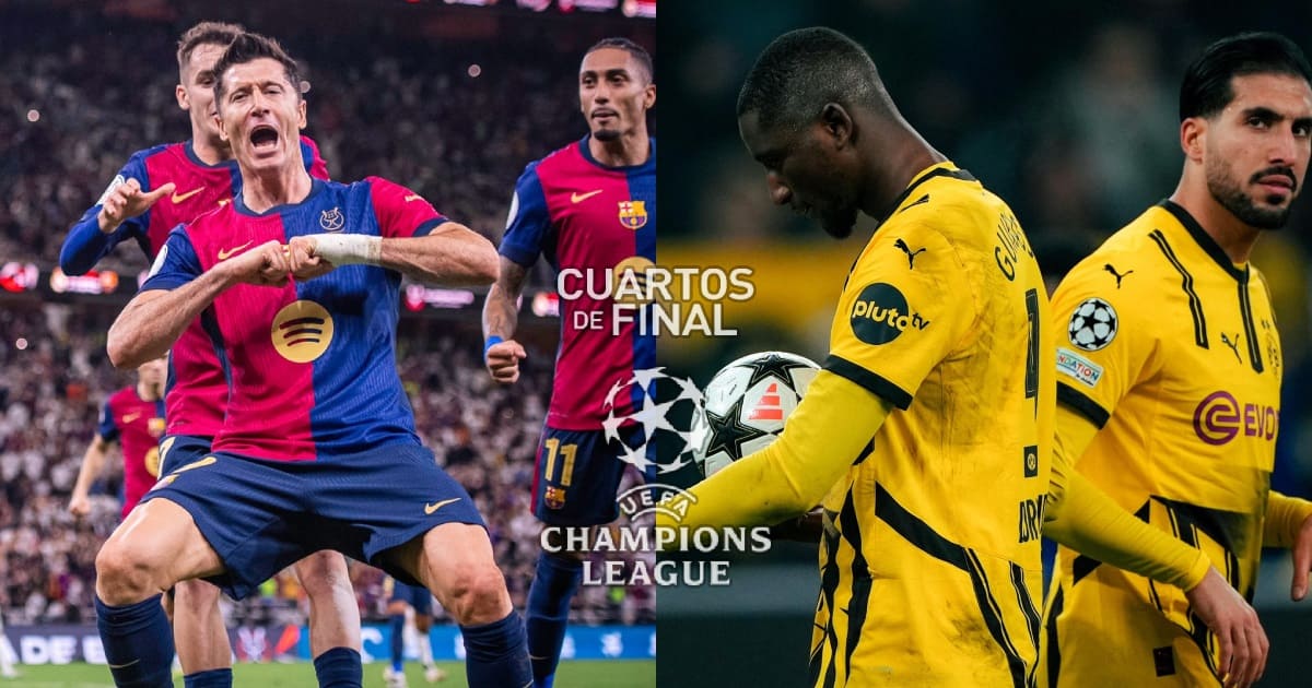 Barcelona vs Dortmund, partidazo en los cuartos de la Champions League 2024/25